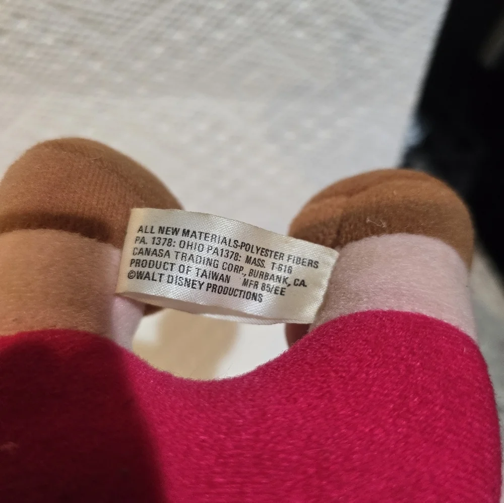 Vintage Walt Disney Productions Pinocchio Plush Stuffed Doll Toy 8”
